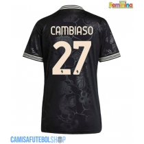 Camisa de time de futebol Juventus Andrea Cambiaso #27 Replicas 3º Equipamento Feminina 2025-26 Manga Curta